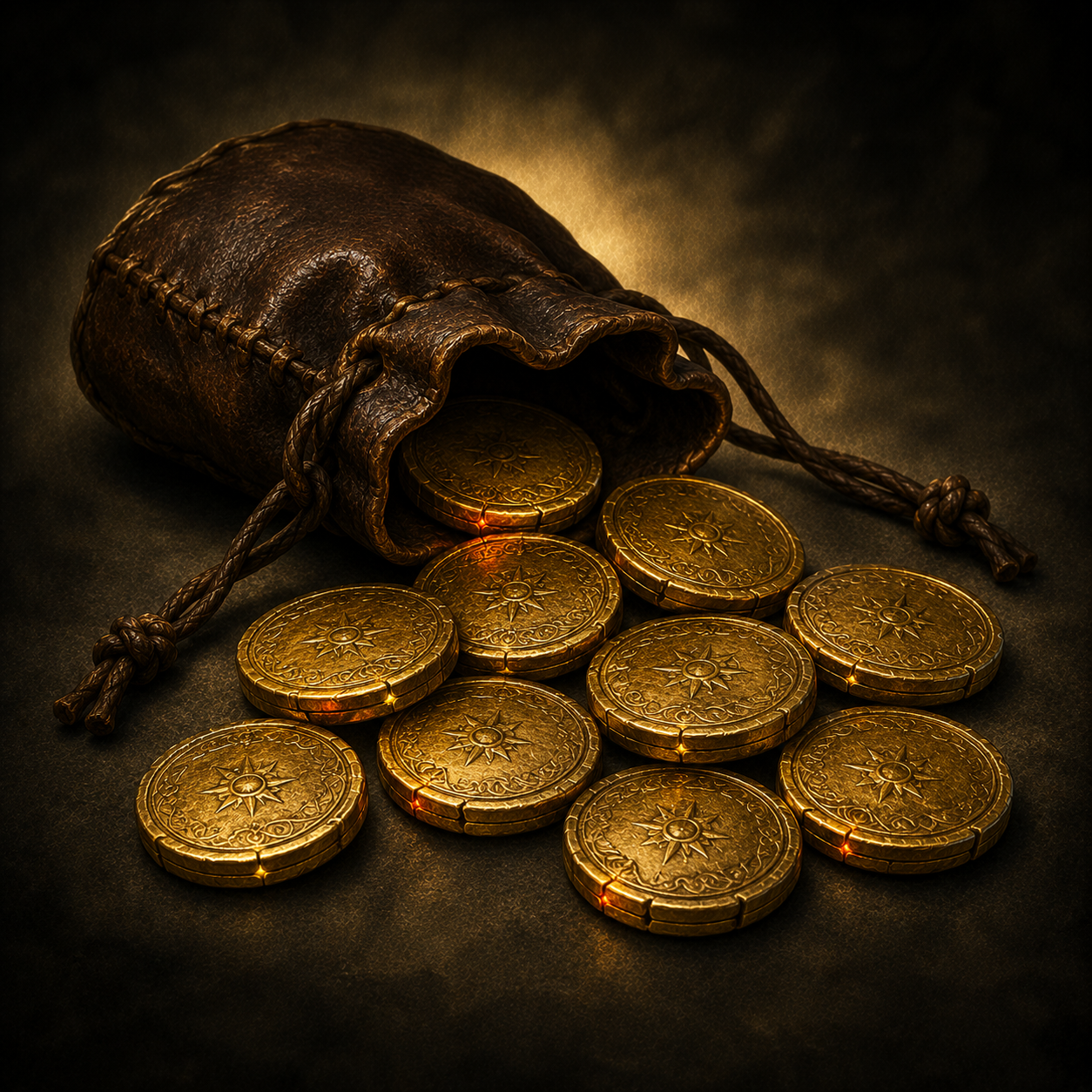 Exploding Gold Coins artwork