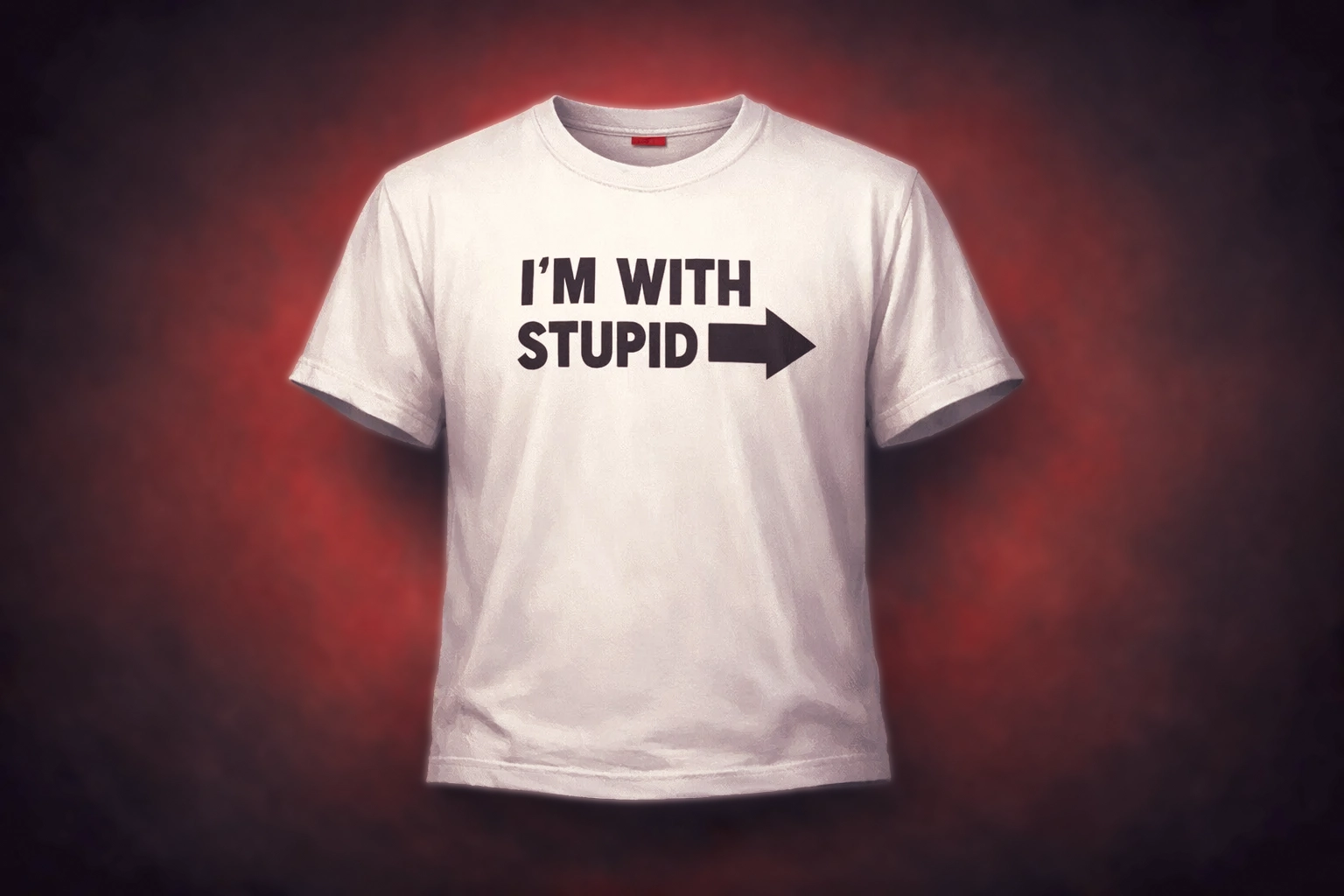 I'm With Stupid T-Shirt artwork